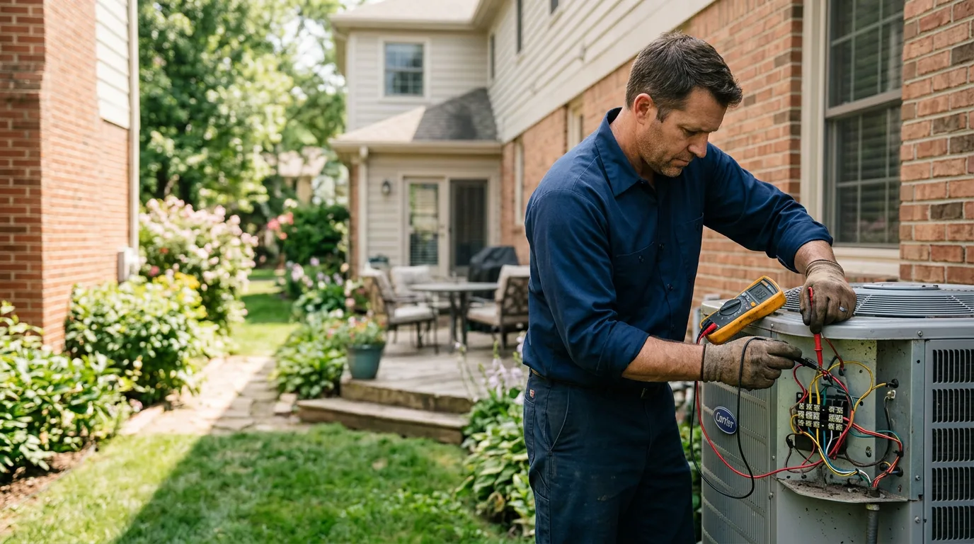HVAC technician working near Forksville, PA